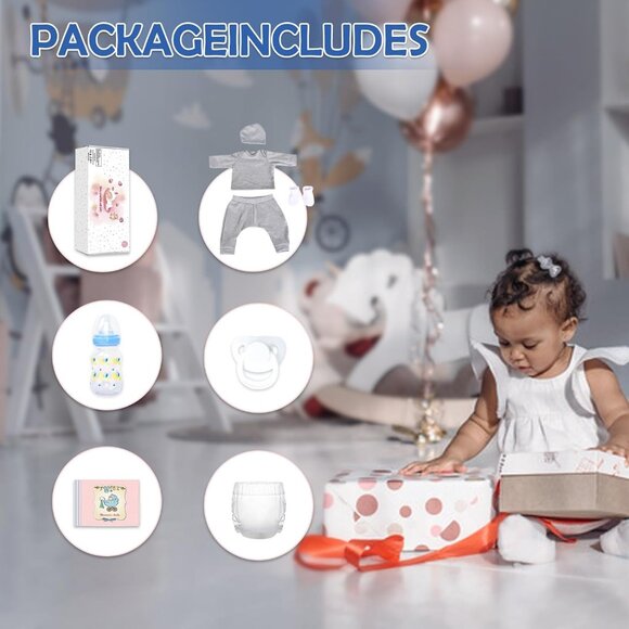 20" Boy Lifelike American Realistic Reborn Soft Body Black Boy Baby Dolls - Picture 9 of 9